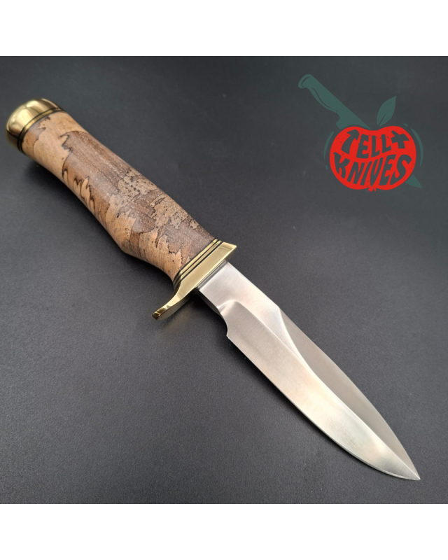 Randall Made Knives 2025 Combat Companion forged stainless steel blade maple wood handle black leather sheath