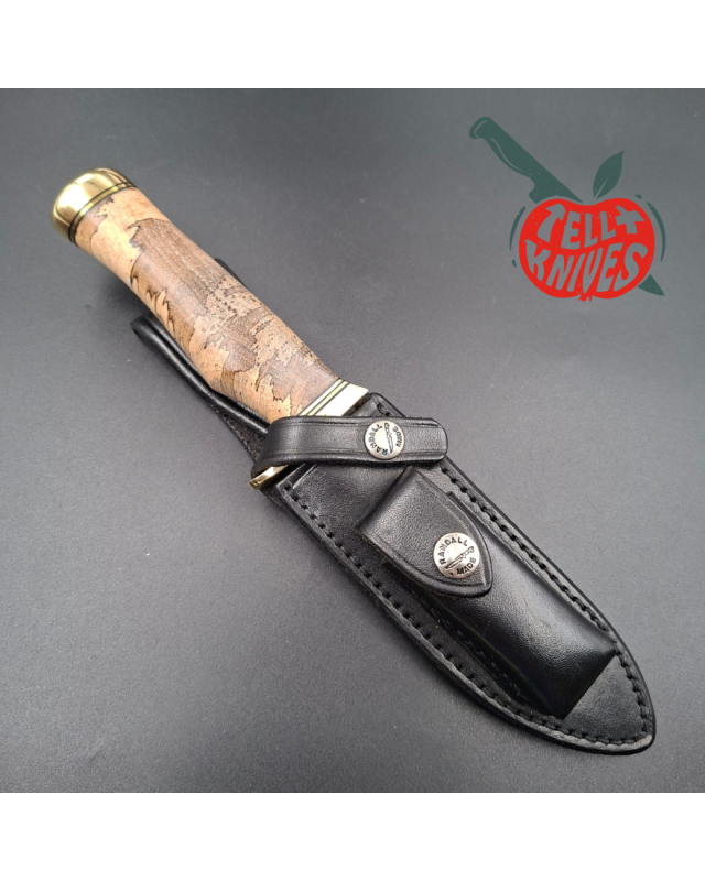 Randall Made Knives 2025 Combat Companion forged stainless steel blade maple wood handle black leather sheath