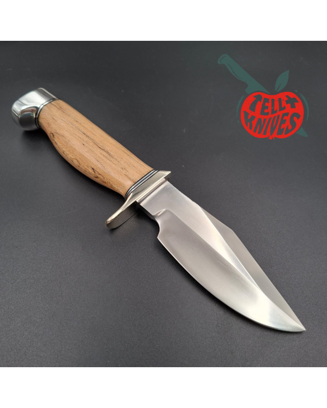 Randall Made Knives Model 19-5 Bushmaster forged stainless steel maple handle nickel silver guard