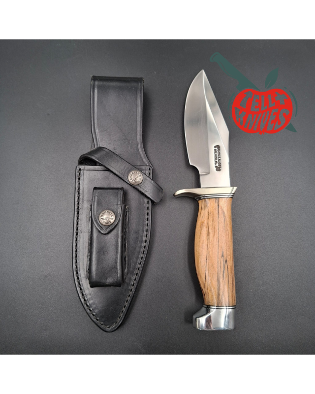 Randall Made Knives Model 19-5 Bushmaster forged stainless steel maple handle nickel silver guard