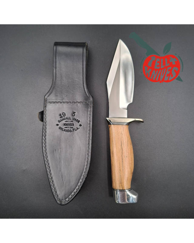 Randall Made Knives Model 19-5 Bushmaster forged stainless steel maple handle nickel silver guard