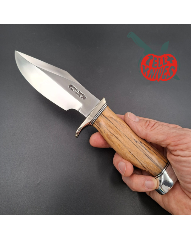 Randall Made Knives Model 19-5 Bushmaster forged stainless steel maple handle nickel silver guard