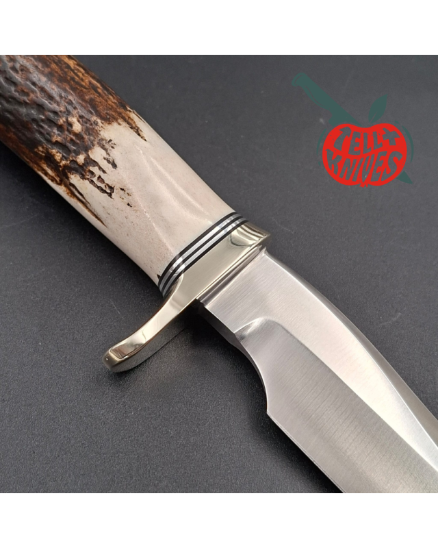 Randall Made Knives Model 3-5 Hunter forged stainless steel stag handle nickel silver guard