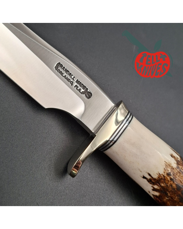Randall Made Knives Model 3-5 Hunter forged stainless steel stag handle nickel silver guard