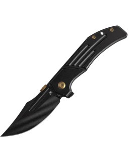 Kansept Orion Framelock Blackwash CPM S35VN Steel Blade Black Stonewash Titanium Handle
