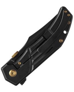 Kansept Orion Framelock Blackwash CPM S35VN Steel Blade Black Stonewash Titanium Handle