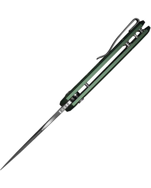 Civivi Anaaki Button Lock Folding Knife Nitro V Black Aluminium Handle