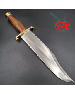 Randall Made Knives 1980ies Model 12-11 Smithsonian Bowie forged carbon steel walnut handle brass guard and pommel
