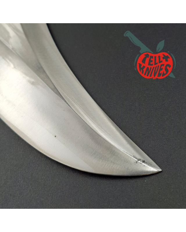 Randall Made Knives 1980ies Model 12-11 Smithsonian Bowie forged carbon steel walnut handle brass guard and pommel