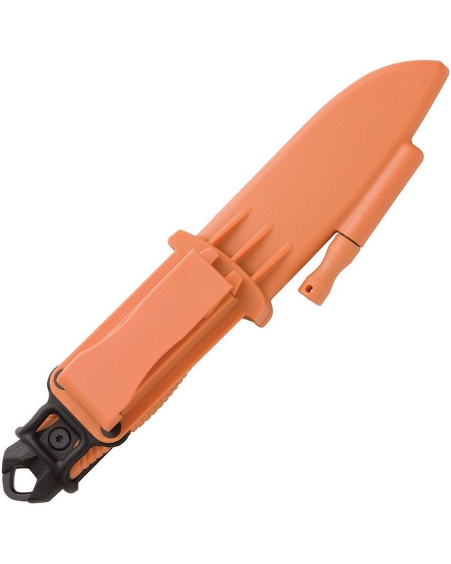 Browning Ignite 2 black oxide coated 7Cr17MoV Orange polymer handle integrated fire steel