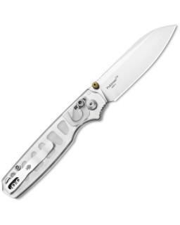 Kizer Cutlery Pokiman folding knife AEB-L stainless steel satin finish blade Clutch Lock clear acrylic handle