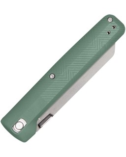 Gerber Tanto Pledge Linerlock Folding Knife Black 7Cr17Mov Steel Lichen Green Handle