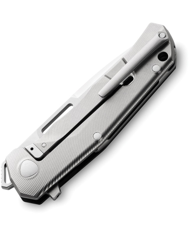 LionSteel Q4TTRO Folding Knife  CPM-MagnaCut Steel Braun Micarta Titanium Handle