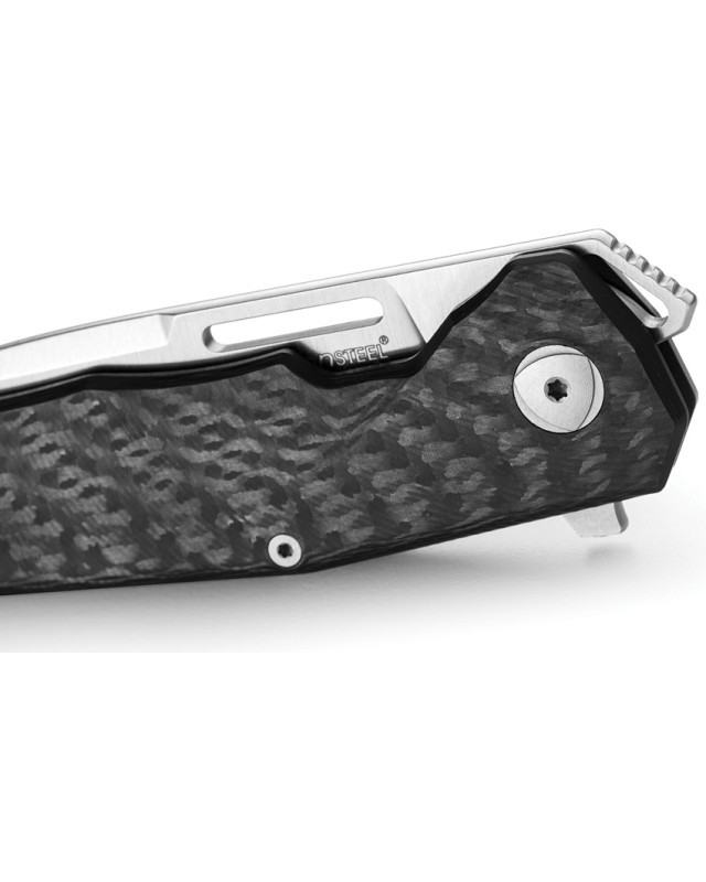 LionSteel Q4TTRO Folding Knife  CPM-MagnaCut Steel Braun Micarta Titanium Handle