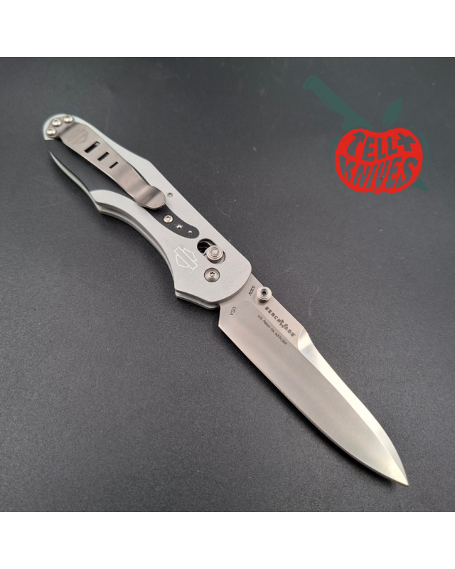 Benchmade 2008 Harley Davidson Osborne S30V steel blade grey aluminium handle