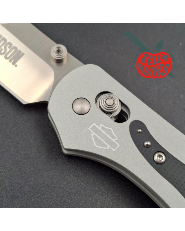 Benchmade 2008 Harley Davidson Osborne S30V steel blade grey aluminium handle