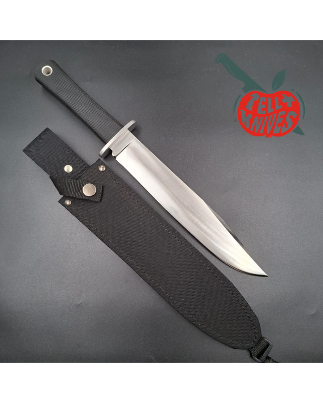 Cold Steel Trail Master Prototype early 90ies 400 series stainless steel Kraton handle black nylon sheath