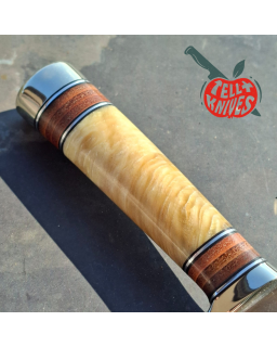 Randall Made Knives Model 26 - 4 Pathfinder carbon steel nickel silver guard and pommel musk ox and stacked leather handle