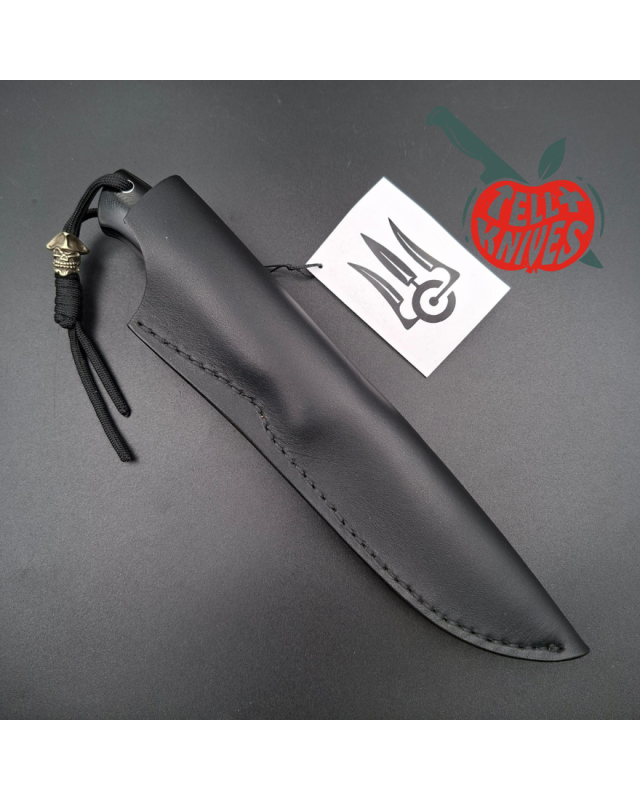 Sergey Shidlovskiy Custom Knives Model LHC full tang forged S390 & N690 steel black micarta handle