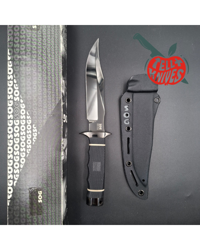 SOG 2005-2006 Limited Edition Tech Bowie Black S-10B Square Logo AUS8 stainlesse steel black TiNi finish blade