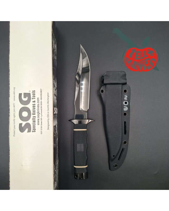 SOG 2005-2006 Limited Edition Tech Bowie Black S-10B Square Logo AUS8 stainlesse steel black TiNi finish blade