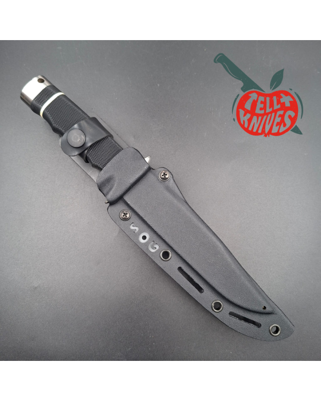 SOG 2008 Monogram Limited Edition 300pces AUS8 stainlesse steel gold TiNi finish blade black Kraton handle