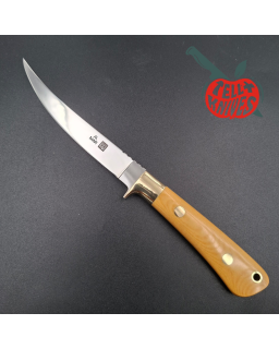 AL MAR Knives 1979 Fisher 5003 fixed blade AUS-6 stainess steel miror finish paper micarta handle