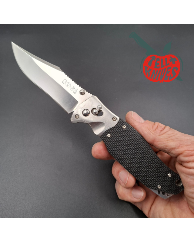 SOG 2006 TomCat 3.0 20th Anniversary VG-10 steel Kraton handle with pouch and box