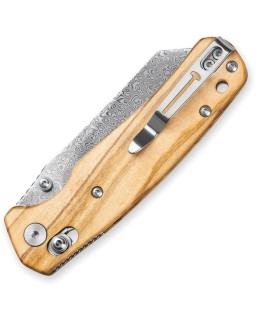 Bestech Cicada's Wing B-Lock Damascus Steel olive wood Handle