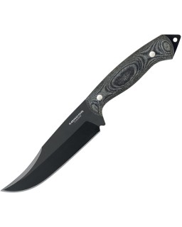 Condor Rough N Ready Fixed Knife Black Cerakote 1075HC Steel Blade Black Micarta Handle