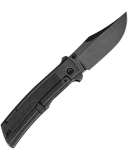 Kansept Bison Framelock Blackwash CPM S35VN Steel Blade Black Stonewash Titanium Handle