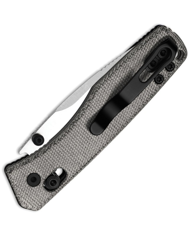 Kizer Aegis Clutch Lock Satin AEB-L Steel Blade Black Micarta Handle