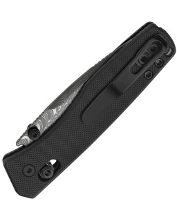 Kizer Aegis Clutch Lock Damascus Steel Blade Black G10 Handle