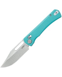 Kubey TBO Crossbar Lock Satin 14C28N Blue G10 Handle