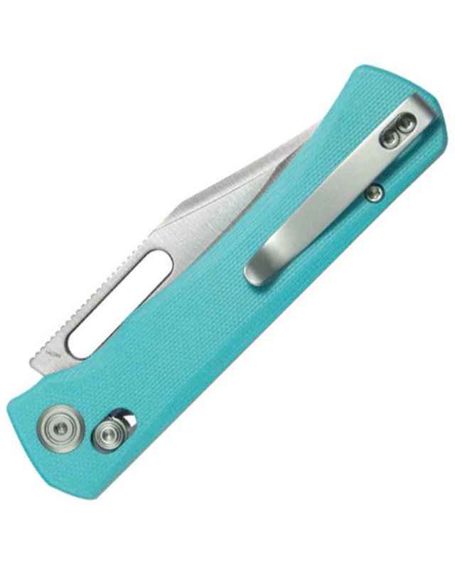 Kubey TBO Crossbar Lock Satin 14C28N Blue G10 Handle