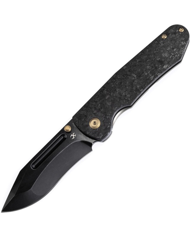 Kansept Superhawk Pocket Knife  CPM S35VN Steel Black Anodised Titanium Handle