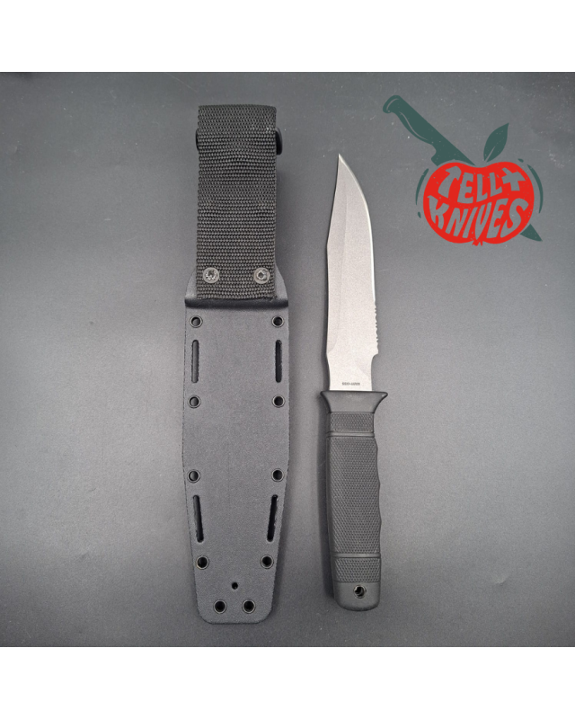 SOG SEAL 2000 S37 AUS8 stainless steel grey coated blade black Zytel handle kydex sheath