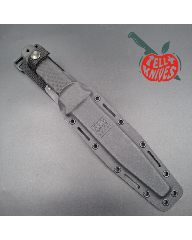 SOG SEAL 2000 S37 AUS8 stainless steel grey coated blade black Zytel handle kydex sheath