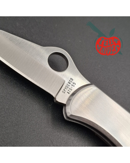 Spyderco 1997 Worker C01 ATS-55 stainless steel SEKI-CITY Japan polished stainless handle