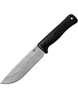 REIFF F6 Leuku Gen2 Survival Knife CPM-3V steel stonewash finish blade Black G10 handle black kydex sheath