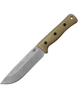 REIFF F6 Leuku Gen2 Survival Knife CPM-3V steel stonewash finish blade OD Green G10 handle black kydex sheath
