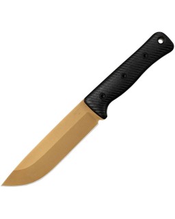 REIFF F6 Leuku Gen2 Survival Knife CPM-3V steel Dark Earth DLC coated blade Black G10 handle black kydex sheath