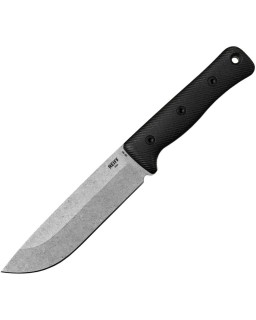 REIFF F6 Leuku Gen2 Survival Knife CPM-3V steel stonewash finish blade Black Micarta handle black kydex sheath