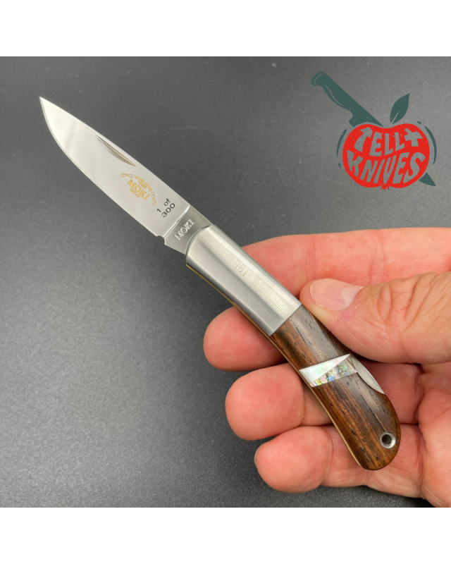 MOKI Limited Edition 2002 Knife of the Year motherpearl handle Wooden Presentation Box 1 of 300