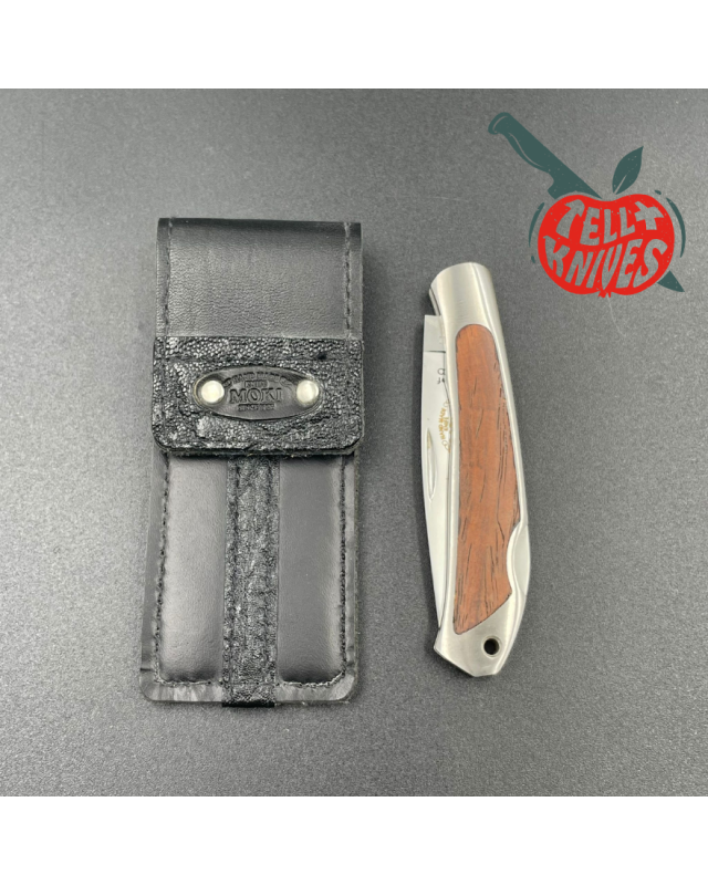 MOKI Limited Edition 1999 Knife of the Year brushed stainless steel handle Wooden Presentation Box 1 of 300