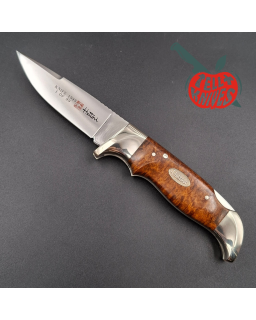 1999 Hattori Limited Edition H-51 folding knife VG-10 steel miror finish mahogany wood handle wood box 99pces