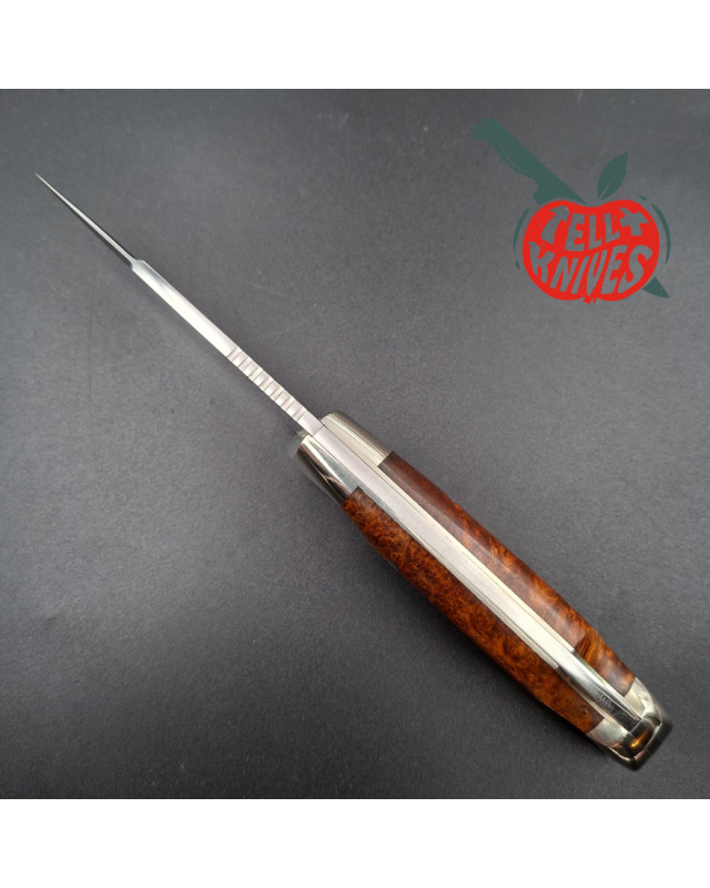 1999 Hattori Limited Edition H-51 folding knife VG-10 steel miror finish mahogany wood handle wood box 99pces