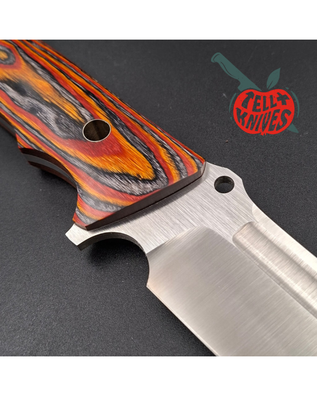 Sergey Shidlovskiy Custom Knives Fighter Compact Full tang 440C stainless steel laminate wood handle