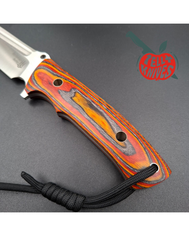 Sergey Shidlovskiy Custom Knives Fighter Compact Full tang 440C stainless steel laminate wood handle