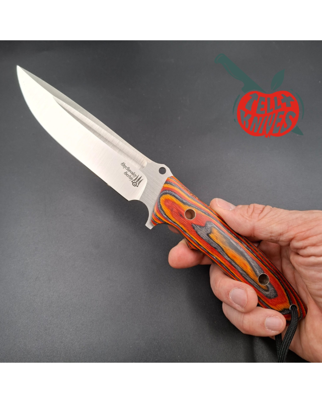 Sergey Shidlovskiy Custom Knives Fighter Compact Full tang 440C stainless steel laminate wood handle